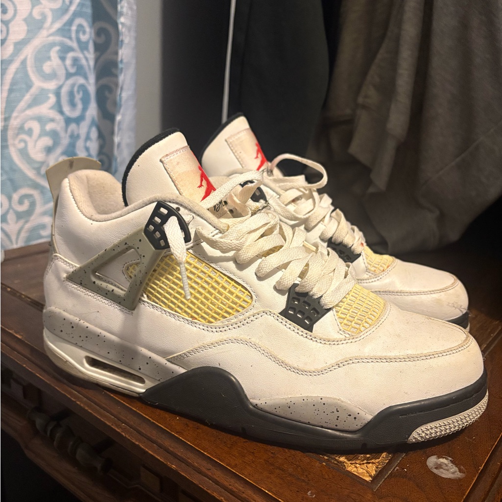 Jordan 4 White Cement Size 115